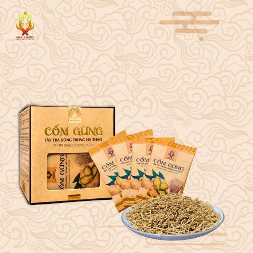 Cốm gừng Tây Trà Đông Trùng Hạ Thảo HLB (10 gói) - Hình 2