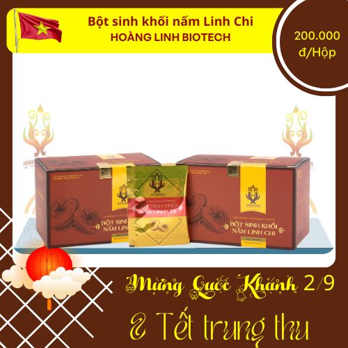 Hoàng Linh - Bột Sinh khối Nấm Linh Chi (20gói)