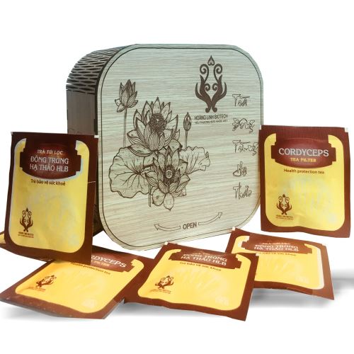 Trà túi lọc Đông Trùng Hạ Thảo Hộp Gỗ (20 gói) - Hình 7